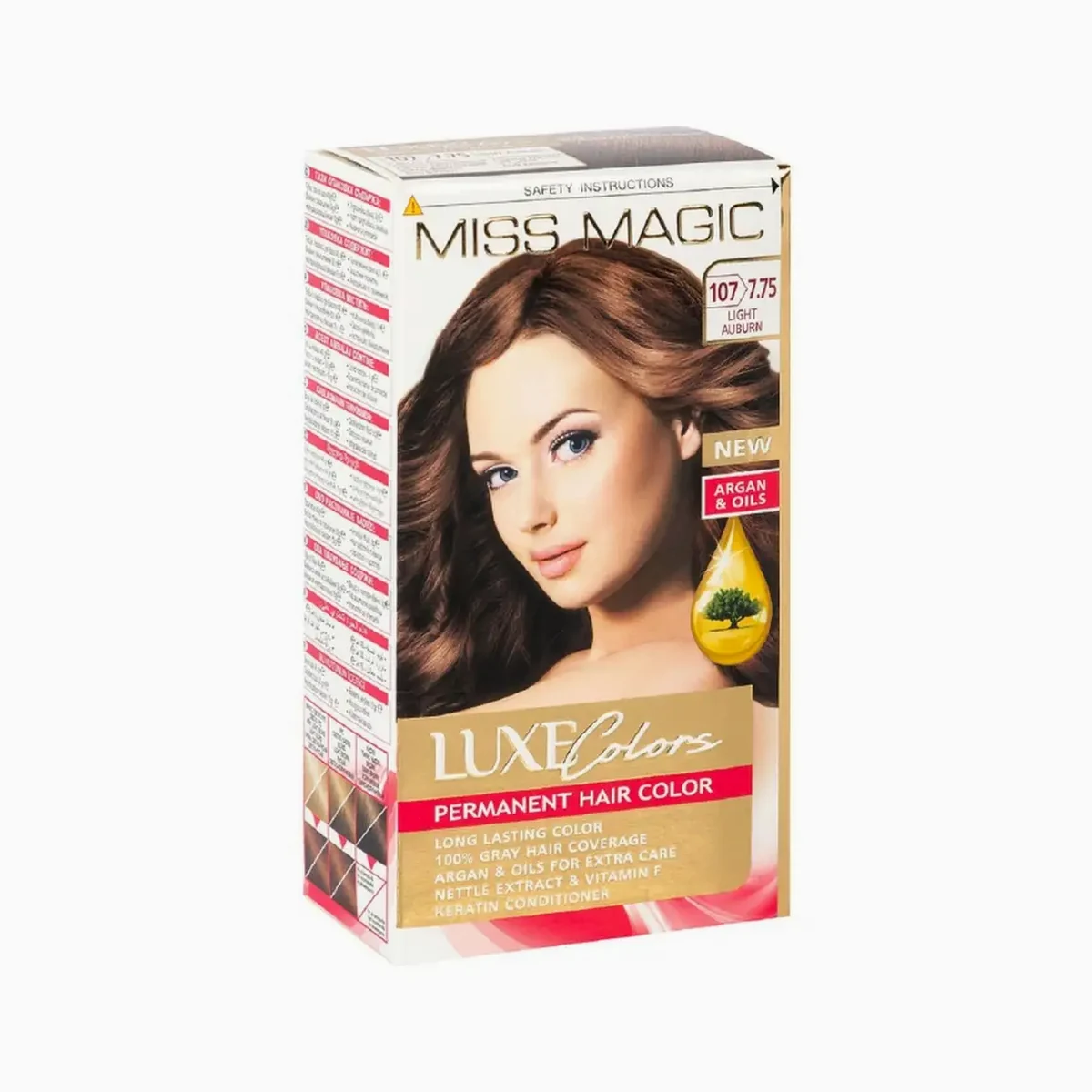 Miss Magic Miss Magic LUXE COLORS 107/7.75- светло- каштановый