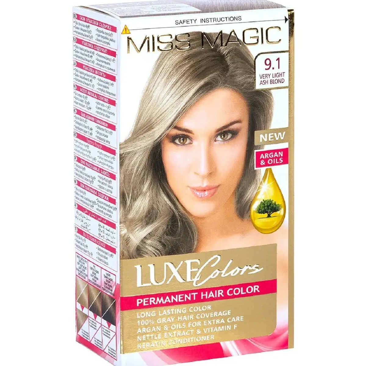 Miss Magic Miss Magic LUXE COLORS 9.1 - блондин пепельный