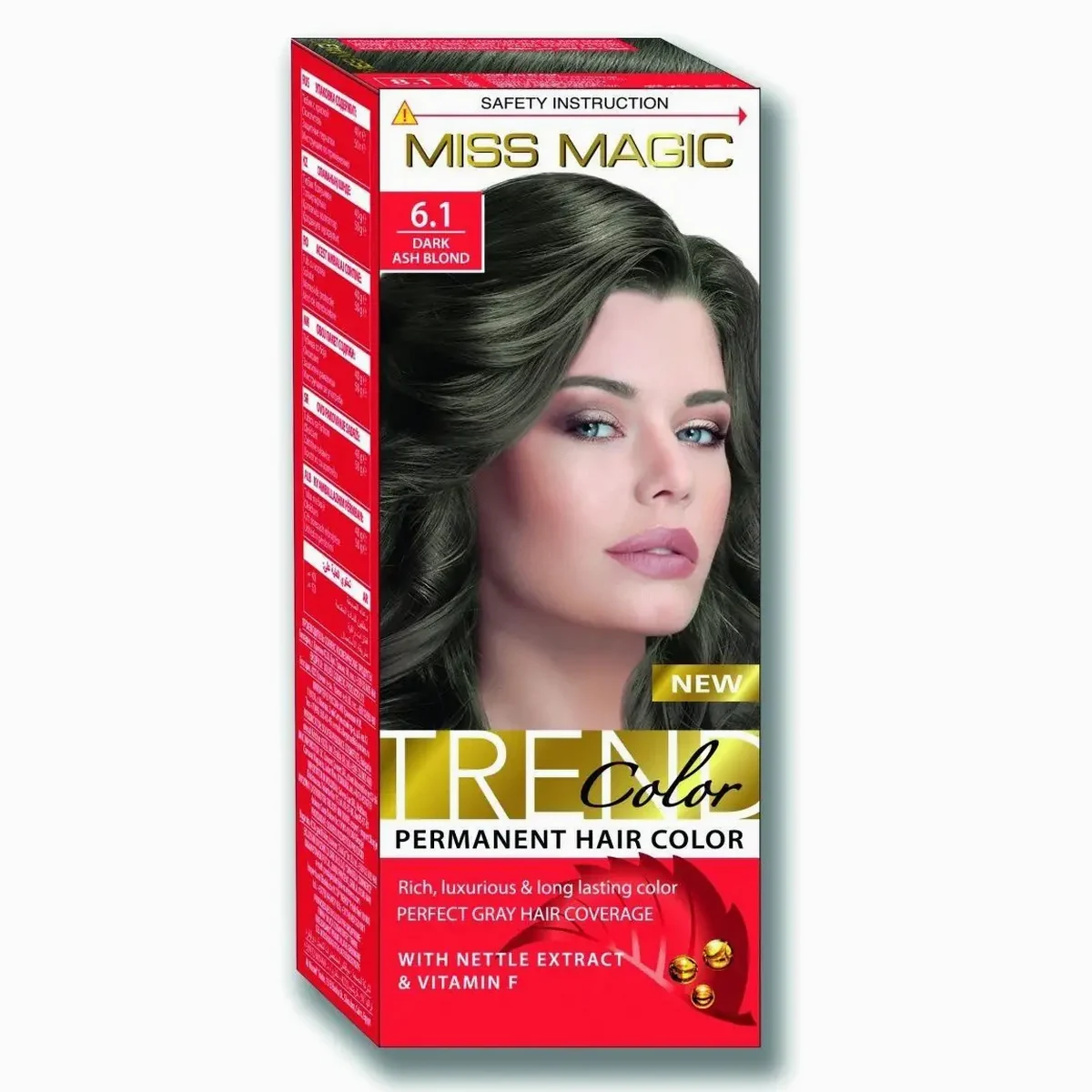 Miss Magic Trend Color краска д/волос 6.1 - темно-русый пепельн