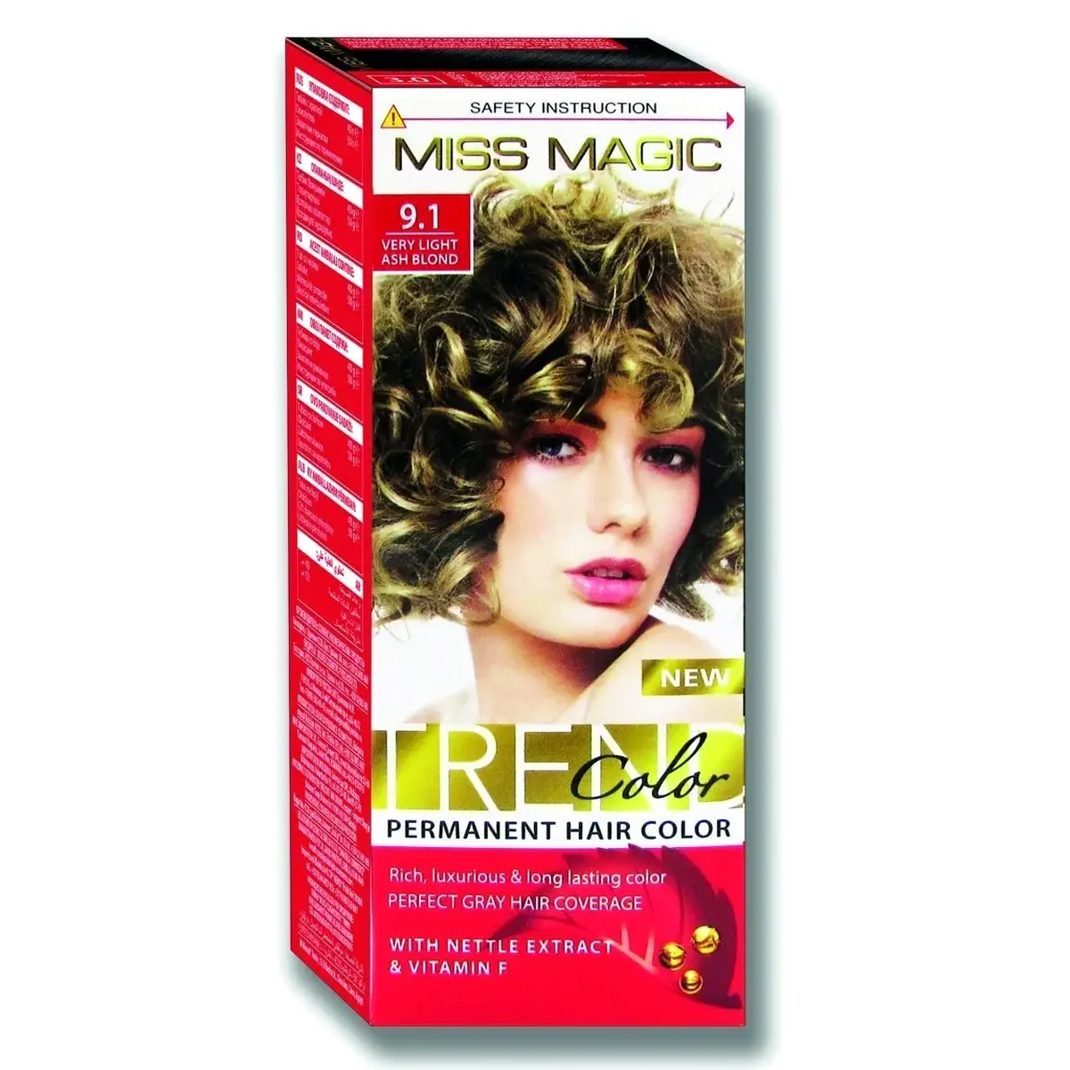 Miss Magic Trend Color краска д/волос 9.1 - блондин пепельный, фото 1