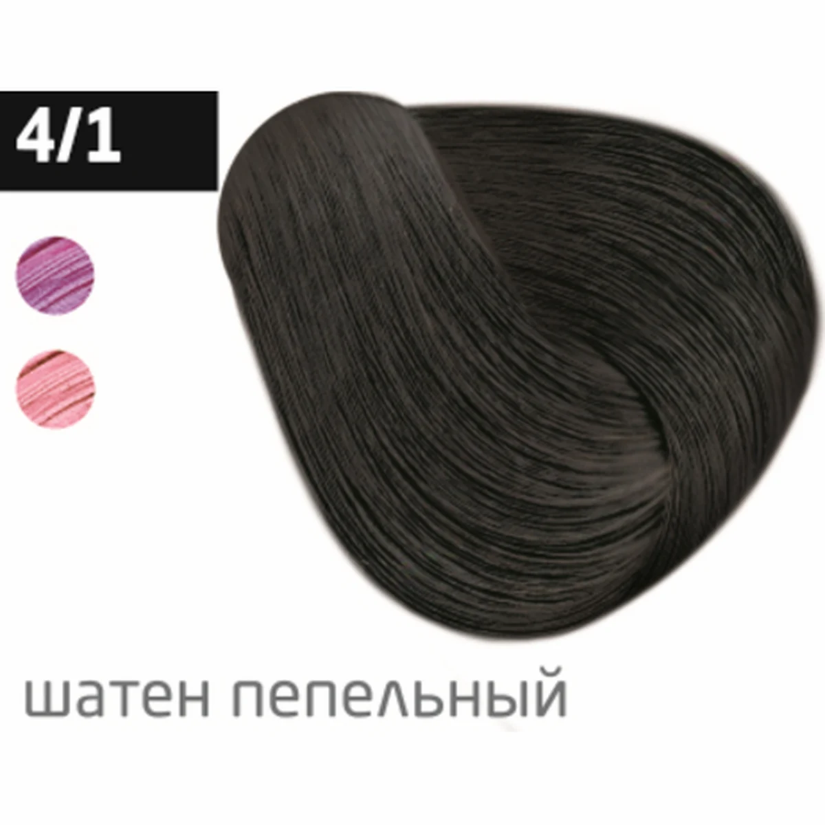 Ollin Крем-краска для волос Color 4/1 Шатен пепельный, 60 мл, фото 1