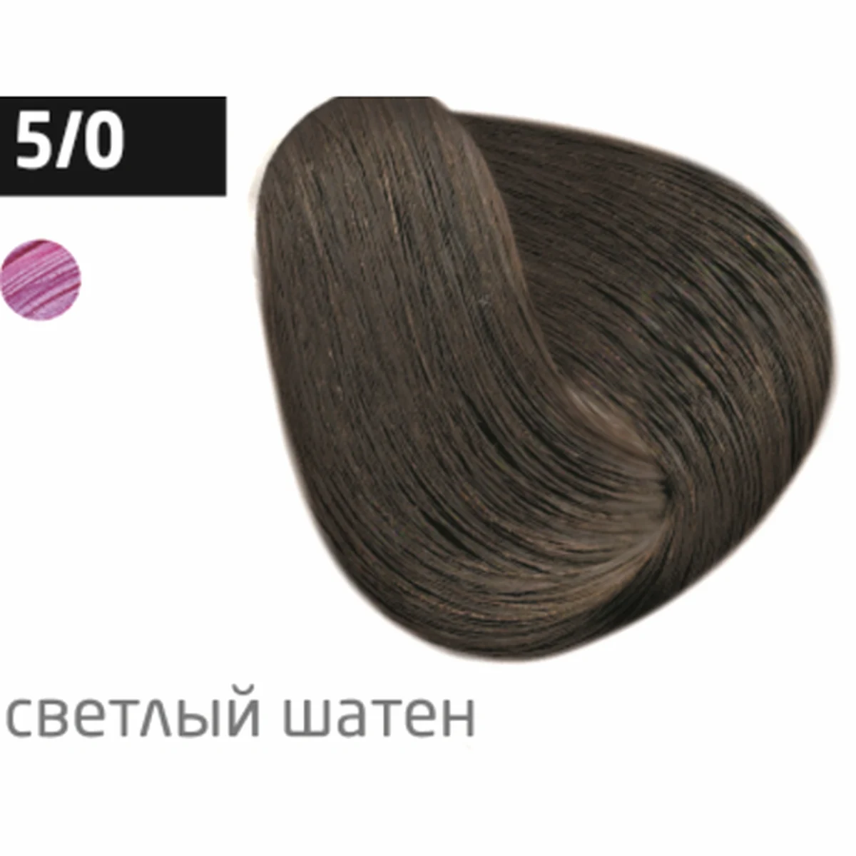 Ollin Крем-краска для волос Color 5/0 Светлый шатен, 60 мл, фото 1