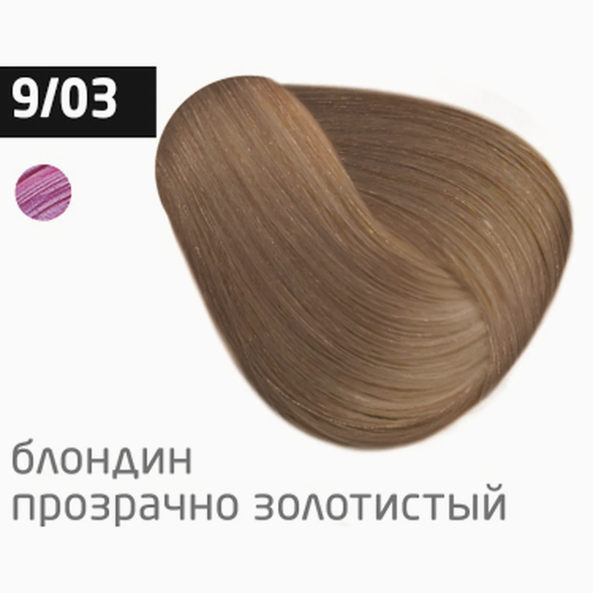 Ollin Крем-краска для волос Color 9/03 Блондин прозразчно-золотистый, 60 мл