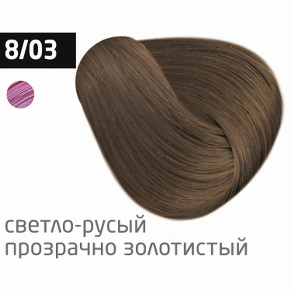 Ollin Крем-краска для волос Color 8/03 Светло-русый прозрачно-золотистый, перманентная, 100 мл