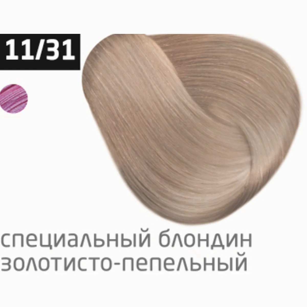 Ollin Крем-краска для волос Color 11/31 Блондин золотисто-пепельный, перманентная, 100 мл