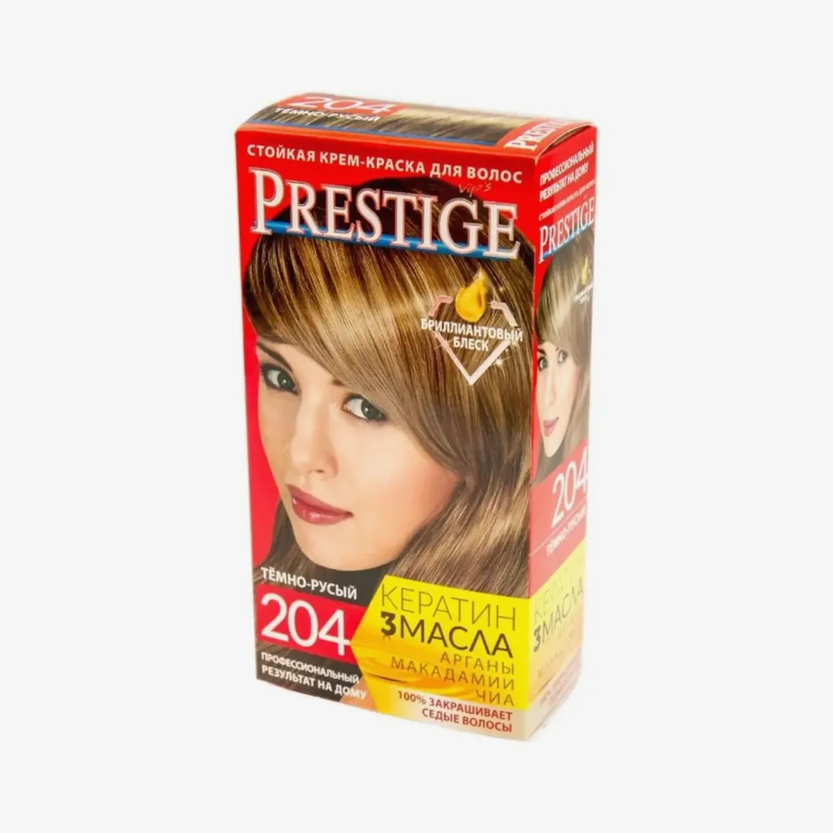 VIP`S Prestige Краска для волос Prestige 204 Тёмно-русый, фото 1